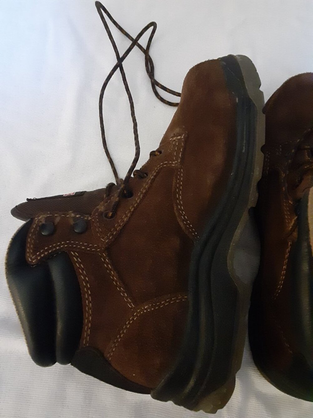 Brahma Womens Diane II steel toe work boots Sz 8.5 brown/black waterproof suede - Picture 8 of 15